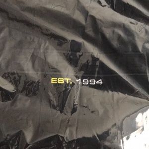 Supreme embossed logo hoodie black L